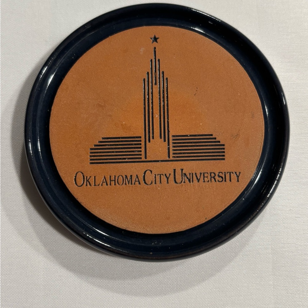Oklahoma City University Frankoma Blue Coaster Set (4)